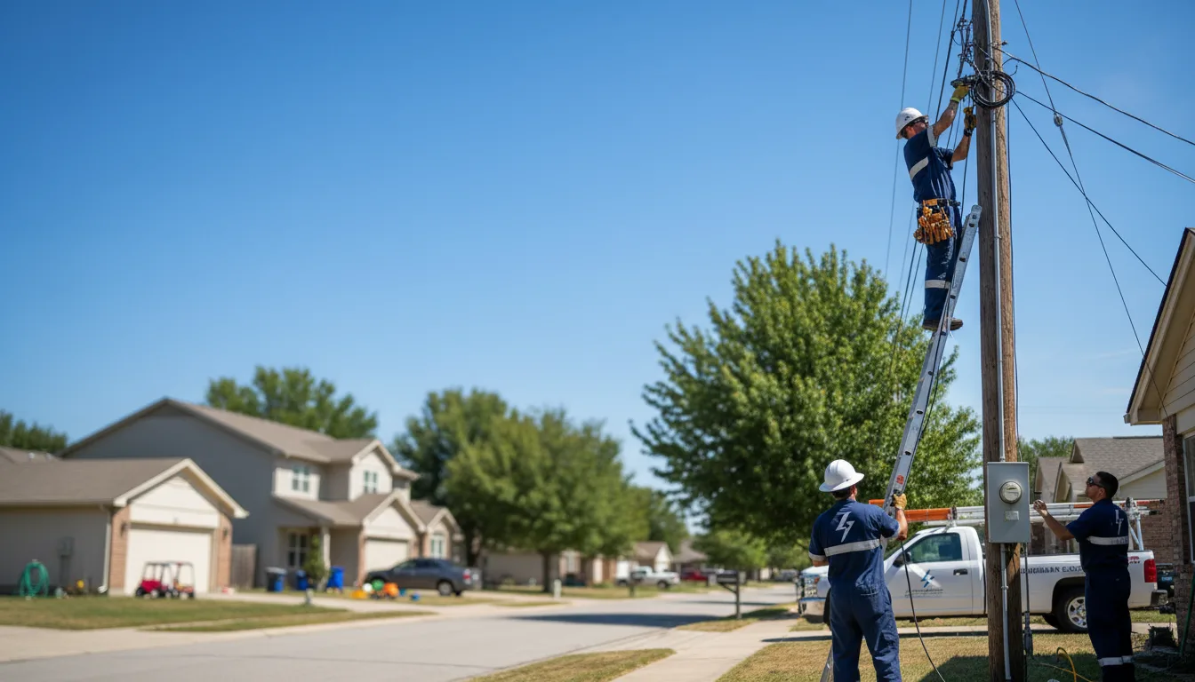 Residential electrician providing installation services in Colony, KS